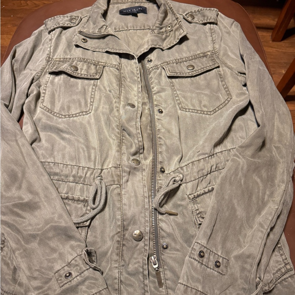 Max Jeans Olive Utility Jacket
